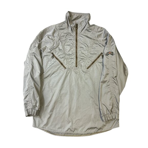 EMMEGI Men's Jacket Sz Small Pullover 1/4 Zip Unlined Lightweight Retro - Picture 6 of 13